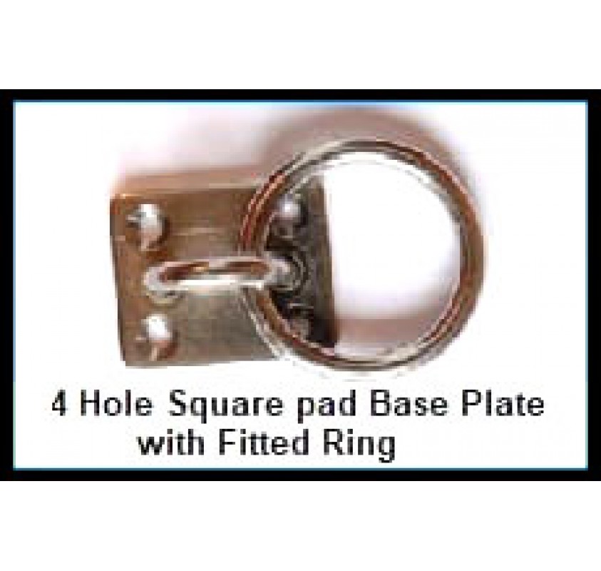 Four Hole Eye Plate With Ring Eye Plates Rope Services Direct